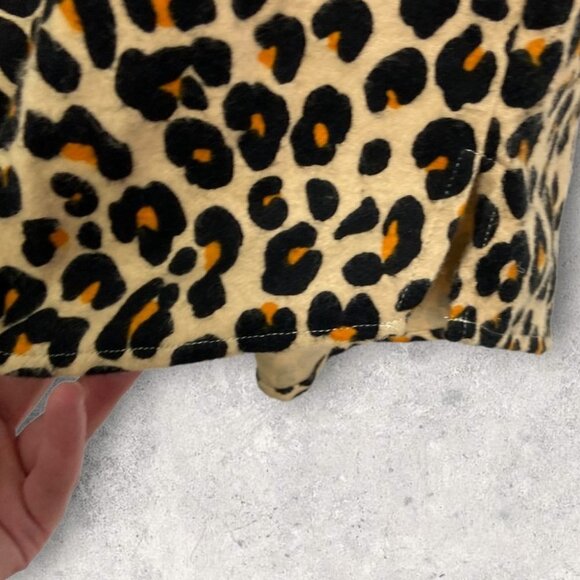 Nordstrom Leopard Print Cotton Flannel Pajama Dress Nightshirt Size Small 2021 - Picture 8 of 13